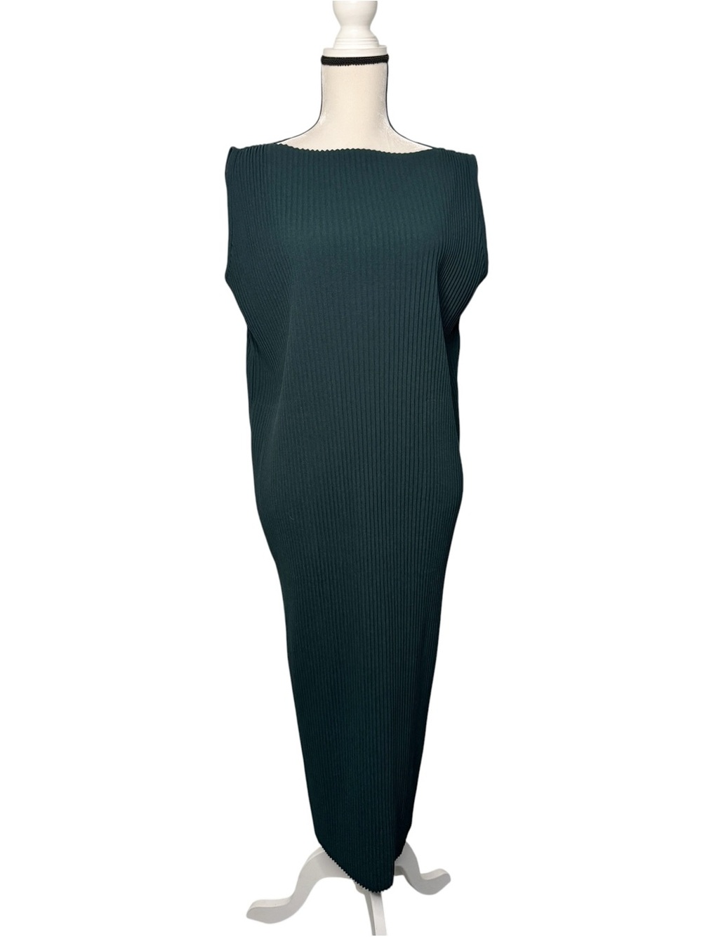 Grade & Gather Green Full Pleated Maxi Dress Size S
